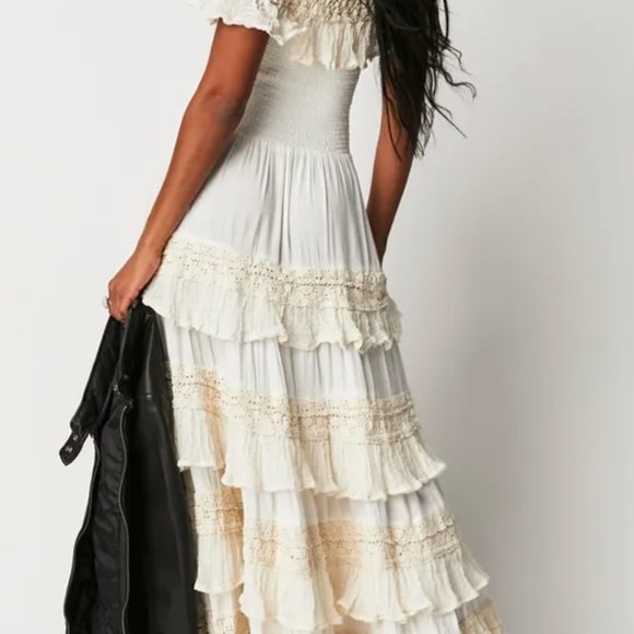 Free People Jen's Pirate Booty Rosalea Gown Size M - Picture 6 of 8